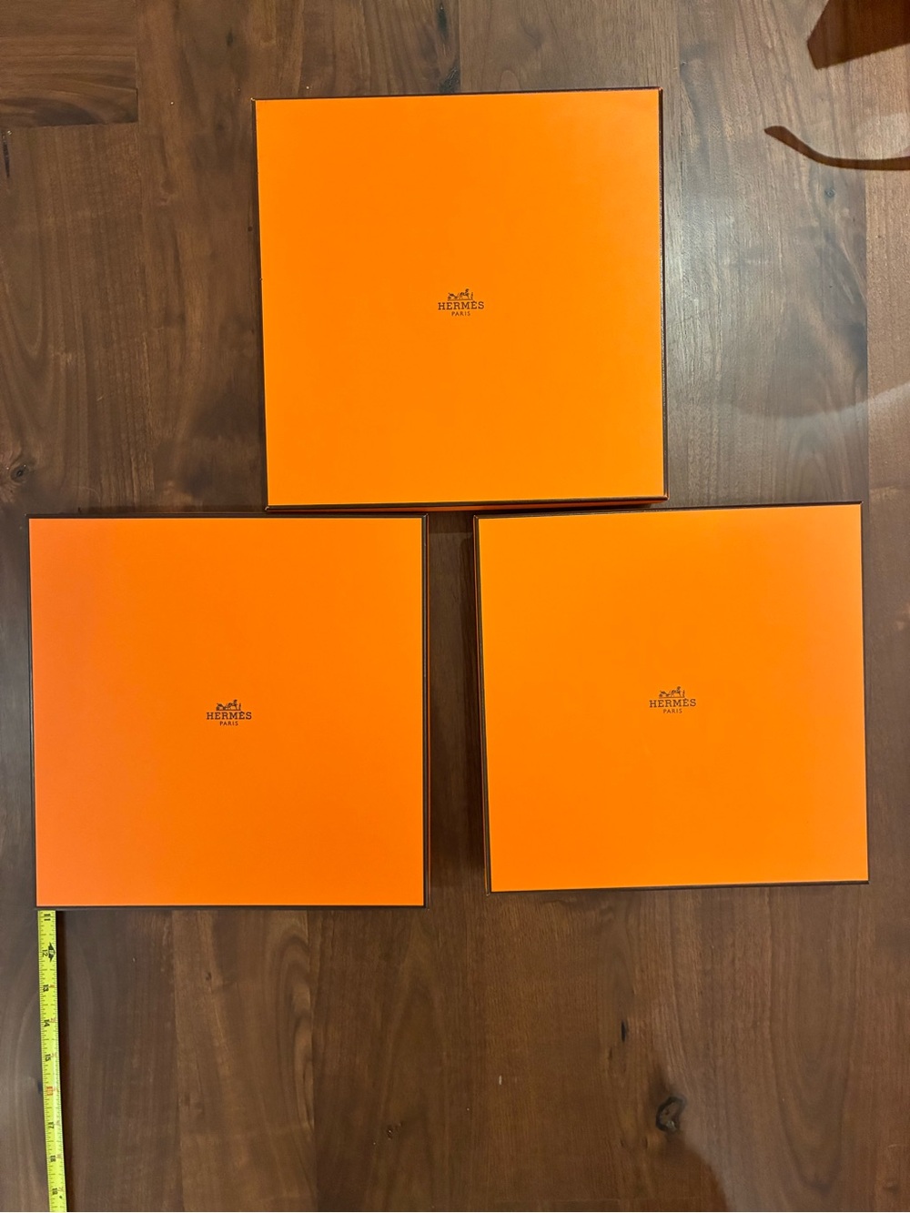 Hermes Orange Signature Gift Boxes (Set of 3)